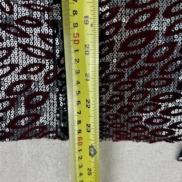 Joseph Ribkoff Jacket Sequin Zip Up Women’s Size 20 Floral Abstract Velvet - Picture 6 of 9